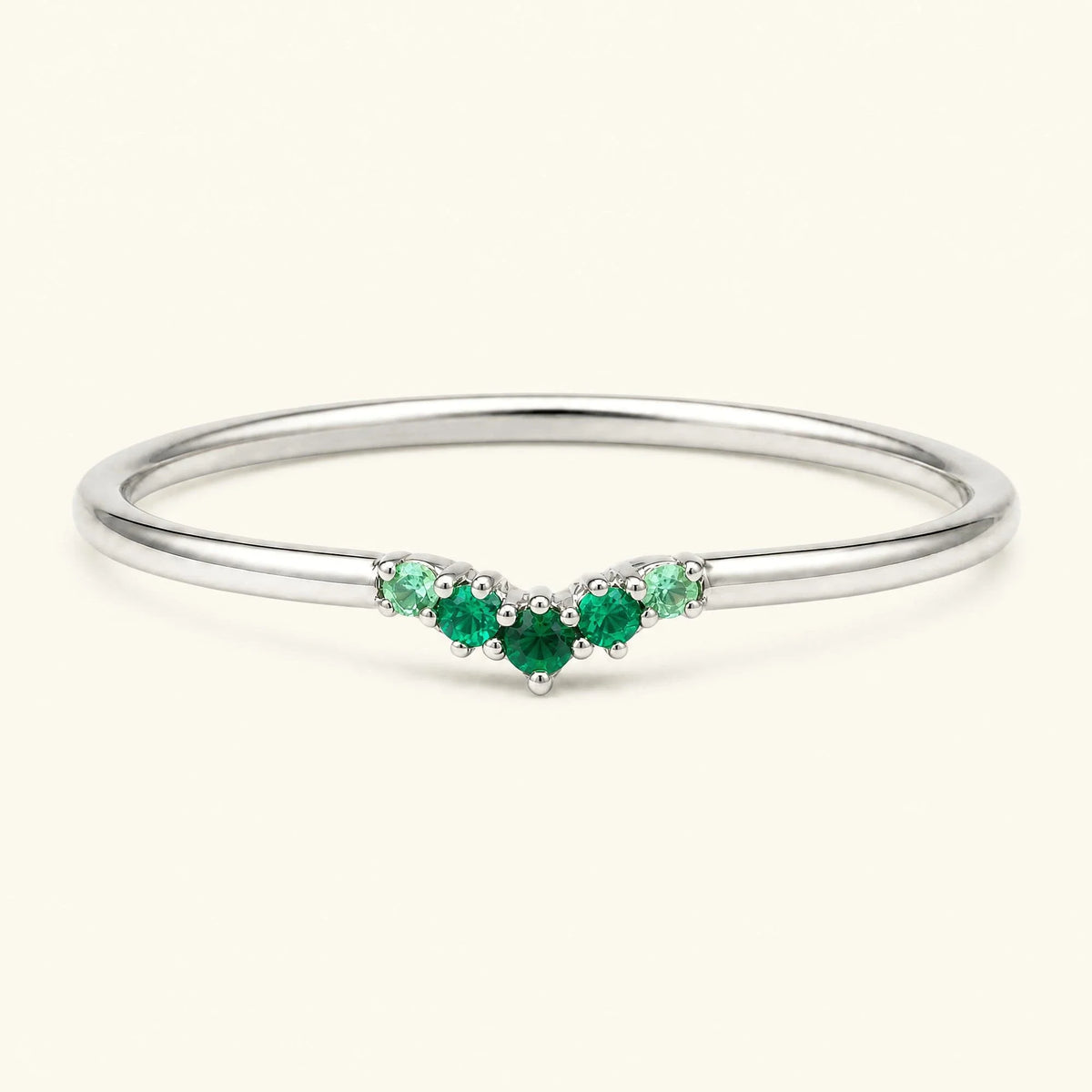 Anaya canopy ring 18K white gold