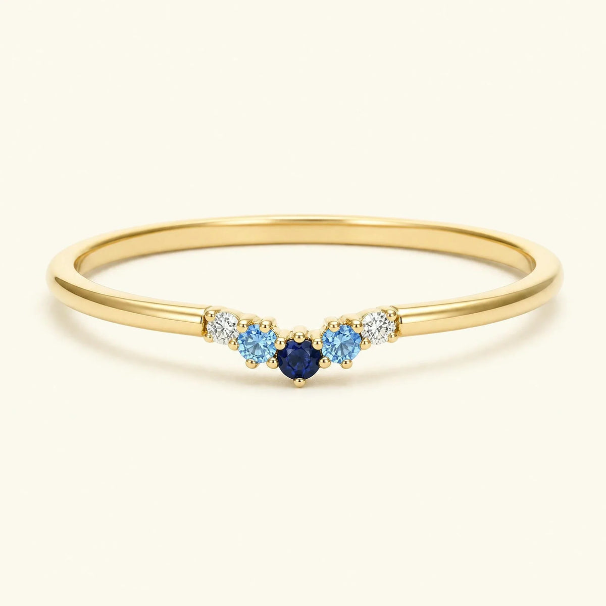 Anaya horizon ring 18K yellow gold
