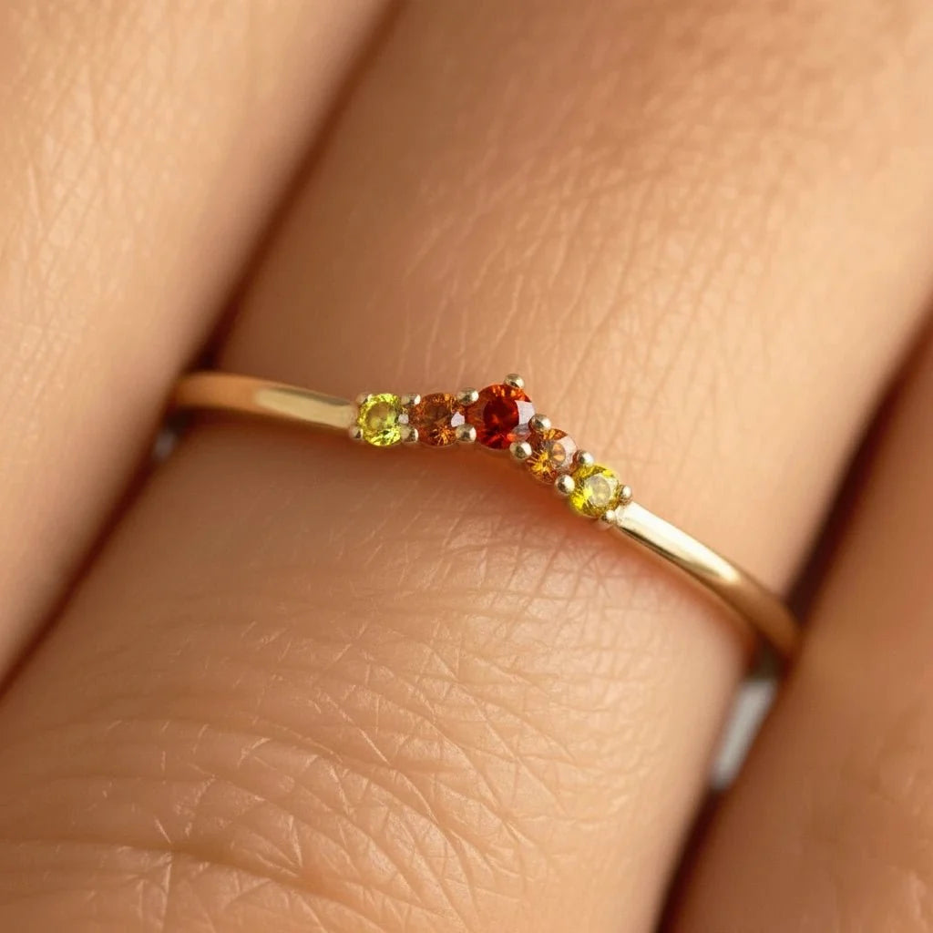 Anaya ring sunset sapphire women