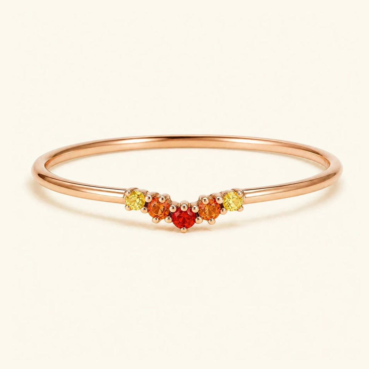 Anaya sunset ring 18K rose gold