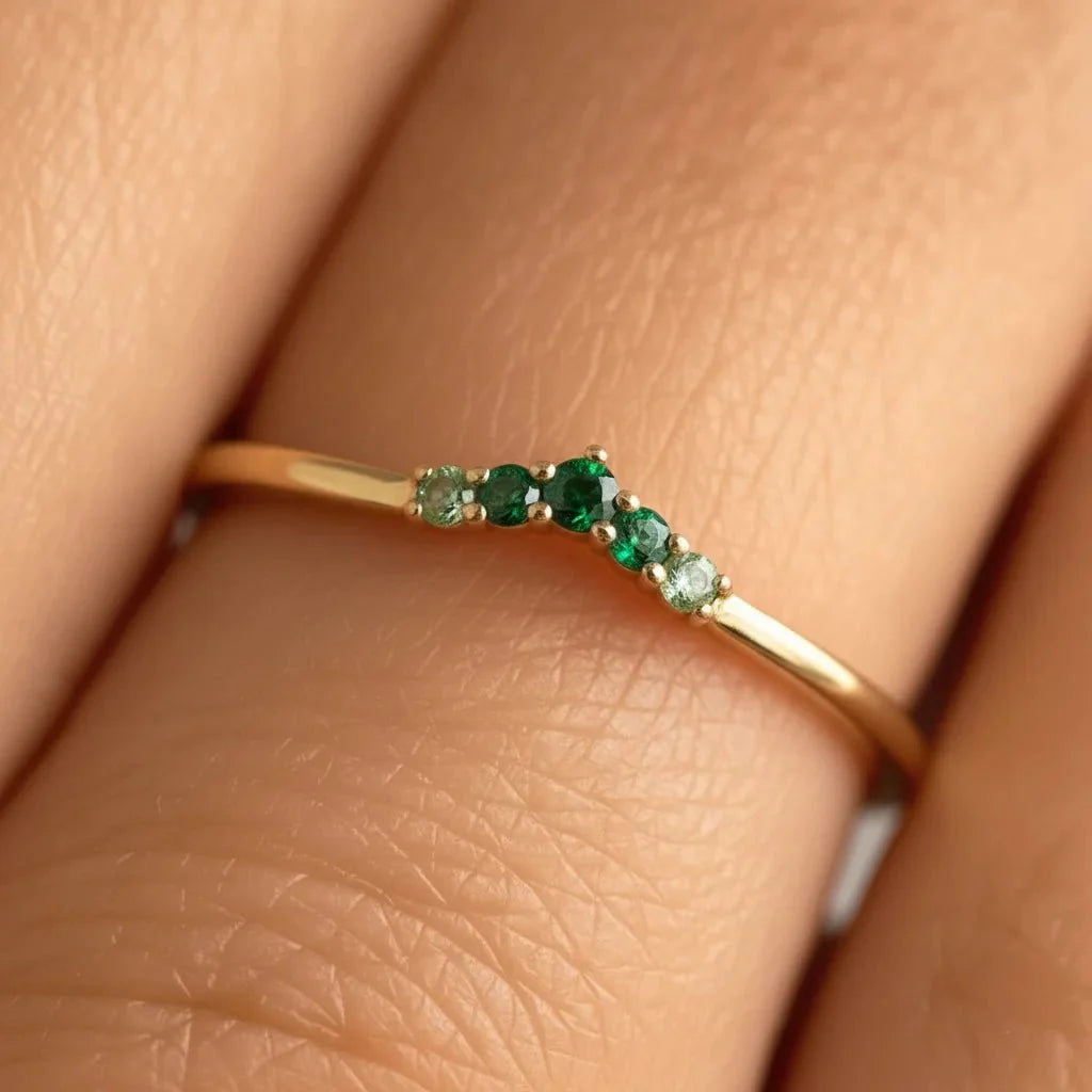 Anaya canopy emerald ring