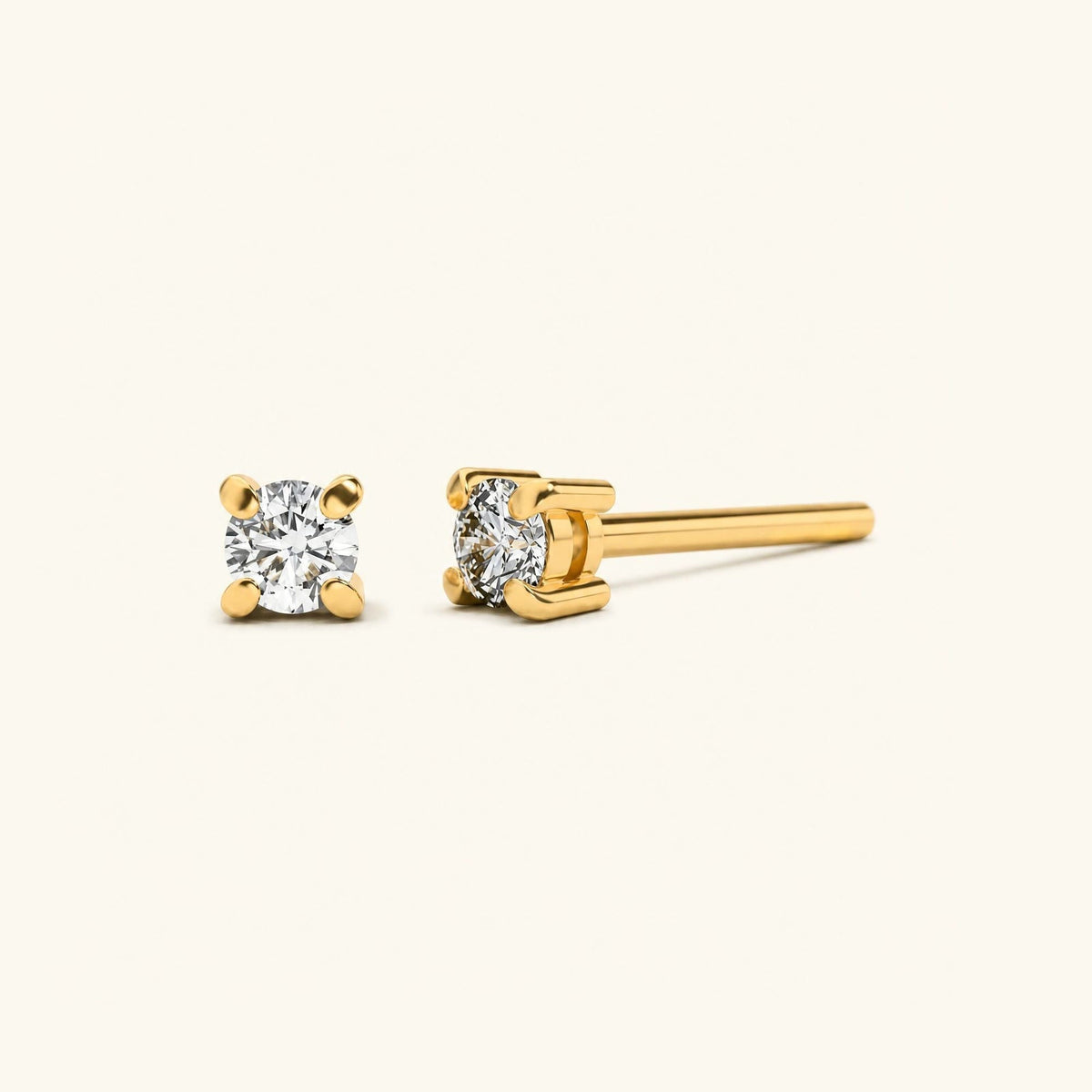 Saral Diamond earrings - yellow gold