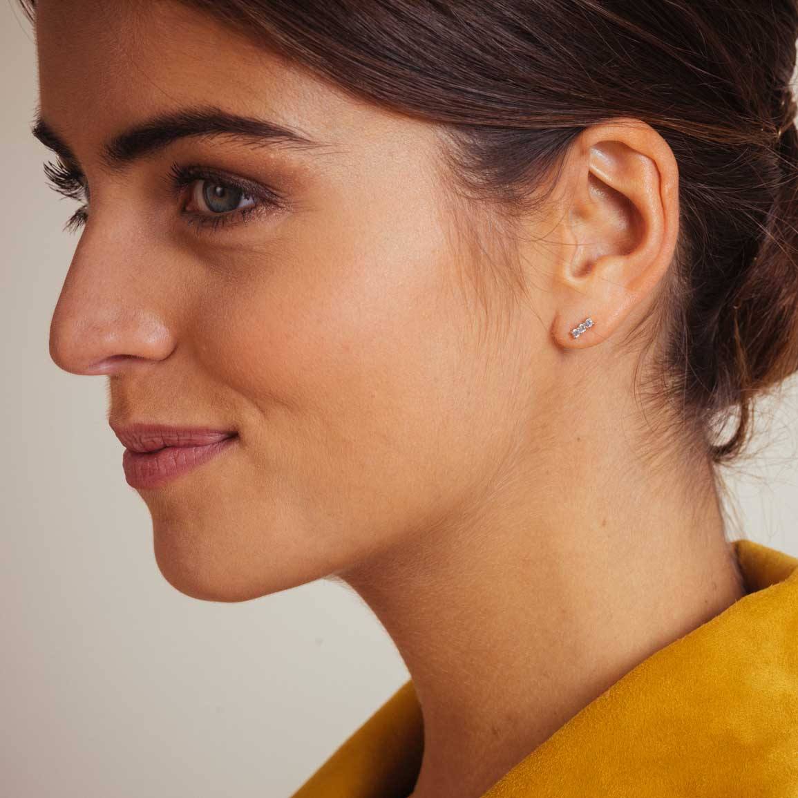 Tina Diamond earrings in yellow gold