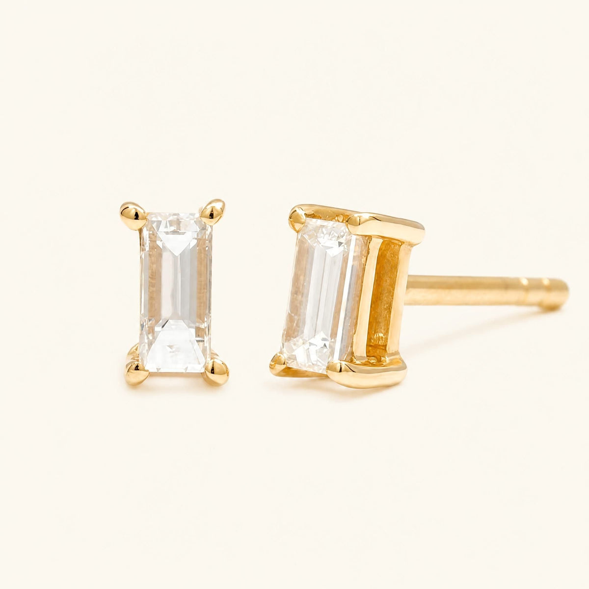 Shanti diamond earrings in yellow gold