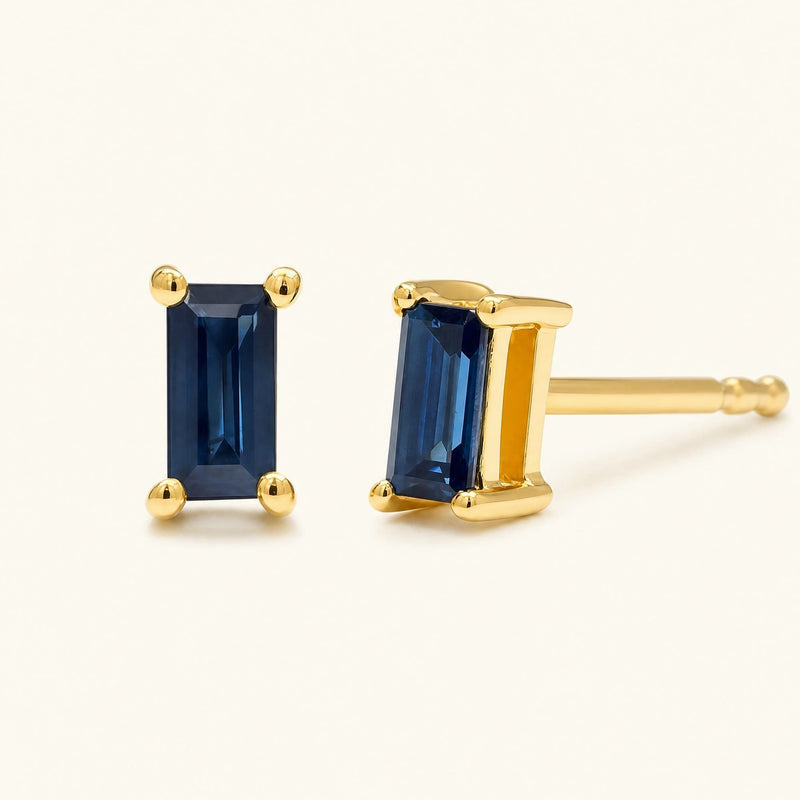 Shanti Sapphire Earrings - yellow gold