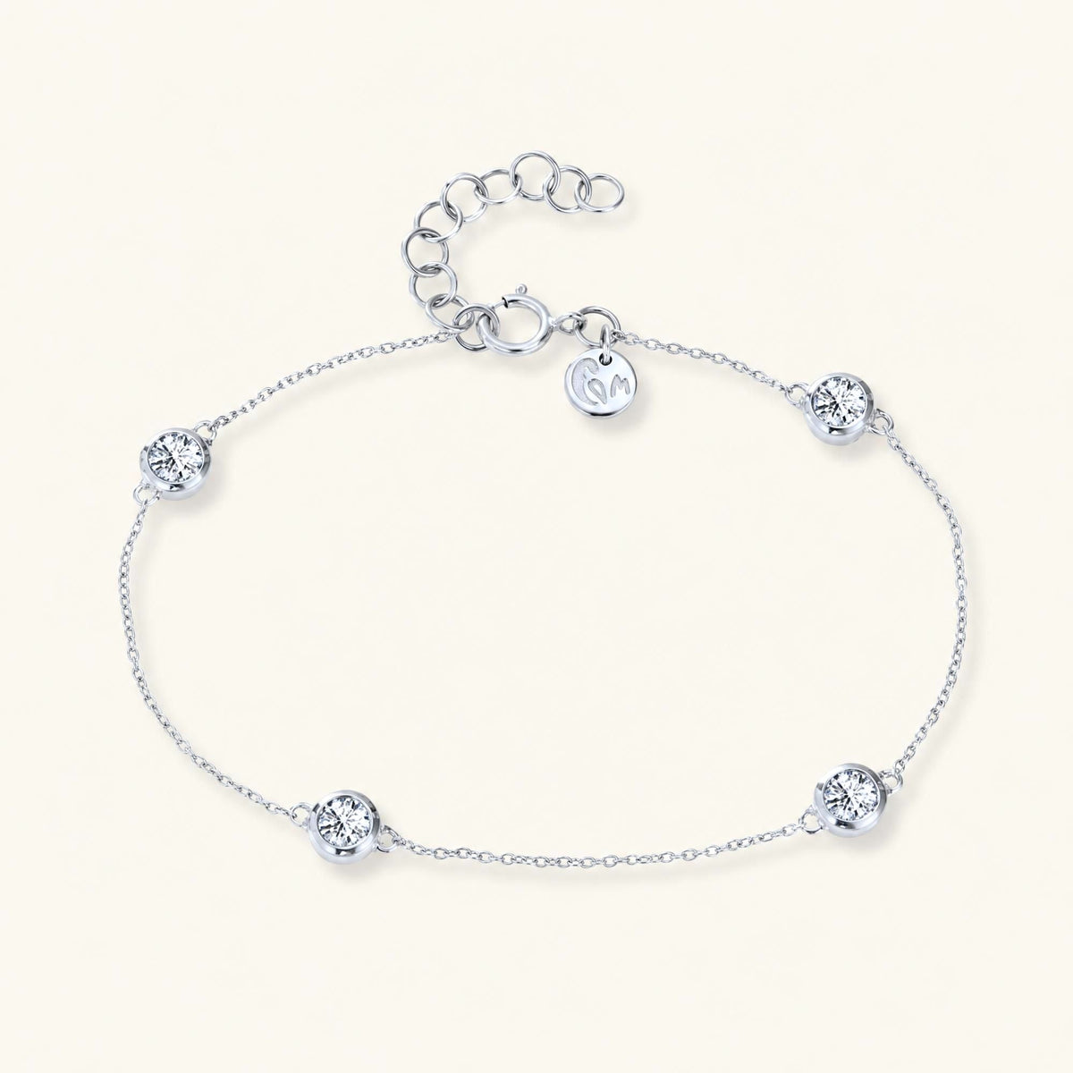 Dhanya diamond necklace white gold 18K