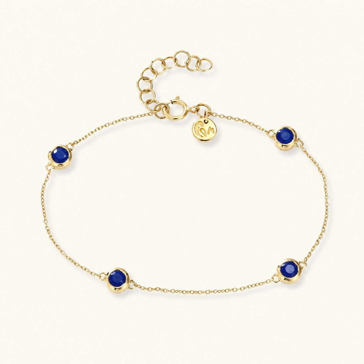 Dhanya Sapphire bracelet in 18K yellow gold