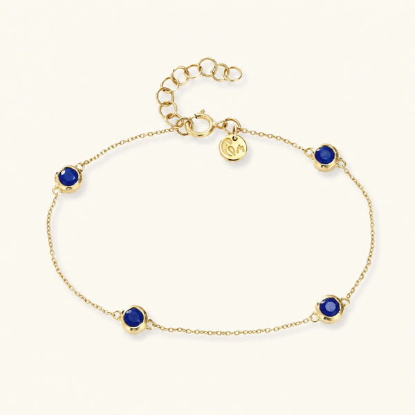 Dhanya Sapphire bracelet in 18K yellow gold