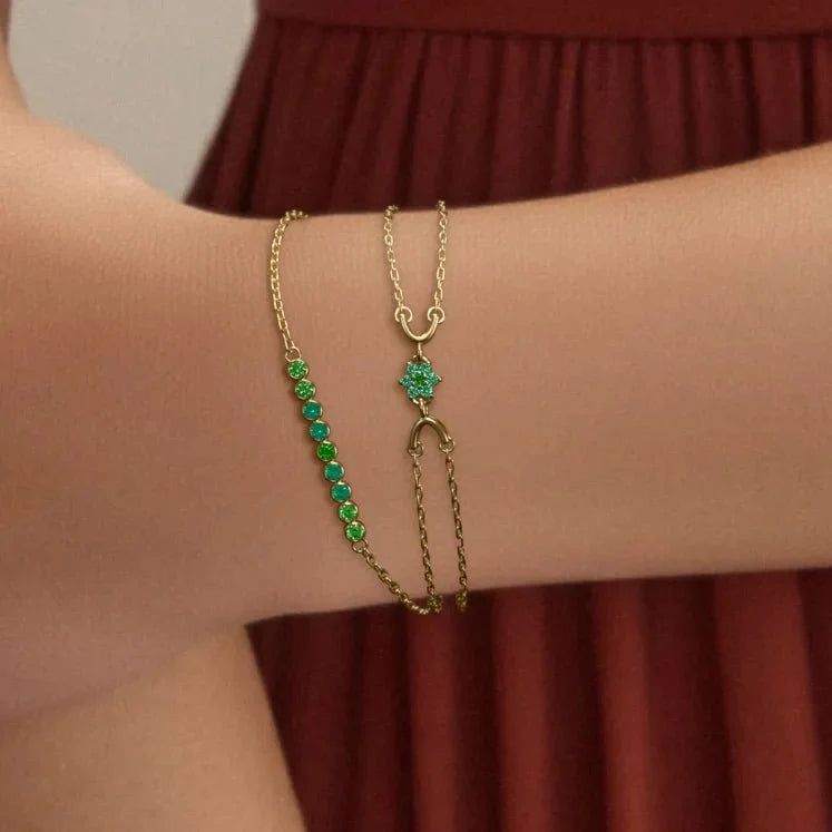Canopy emerald Surya Noor bracelet for women