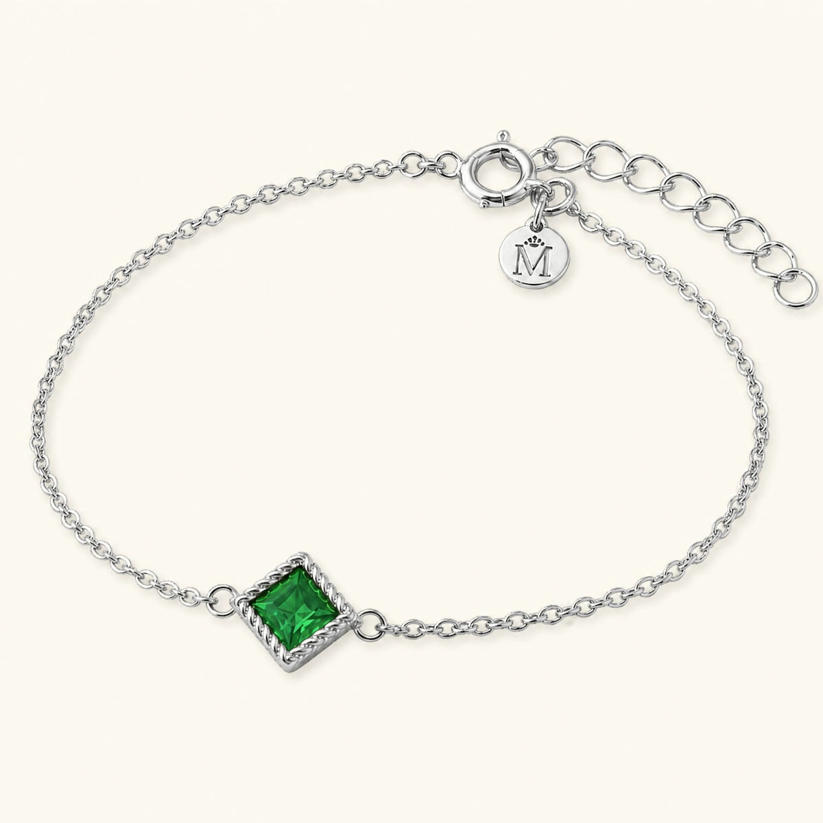 Indrani emerald bracelet in 18K white gold