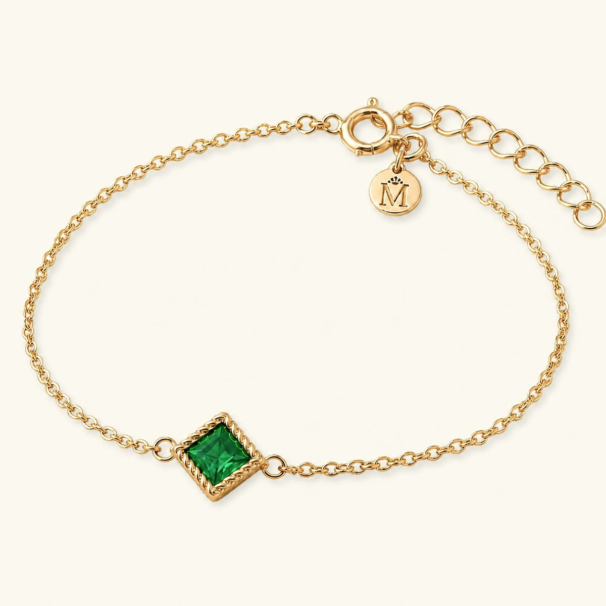 Indrani emerald bracelet in 18K yellow gold