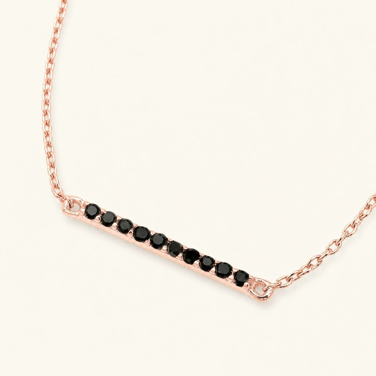 Ujala black diamond bracelet in rose gold