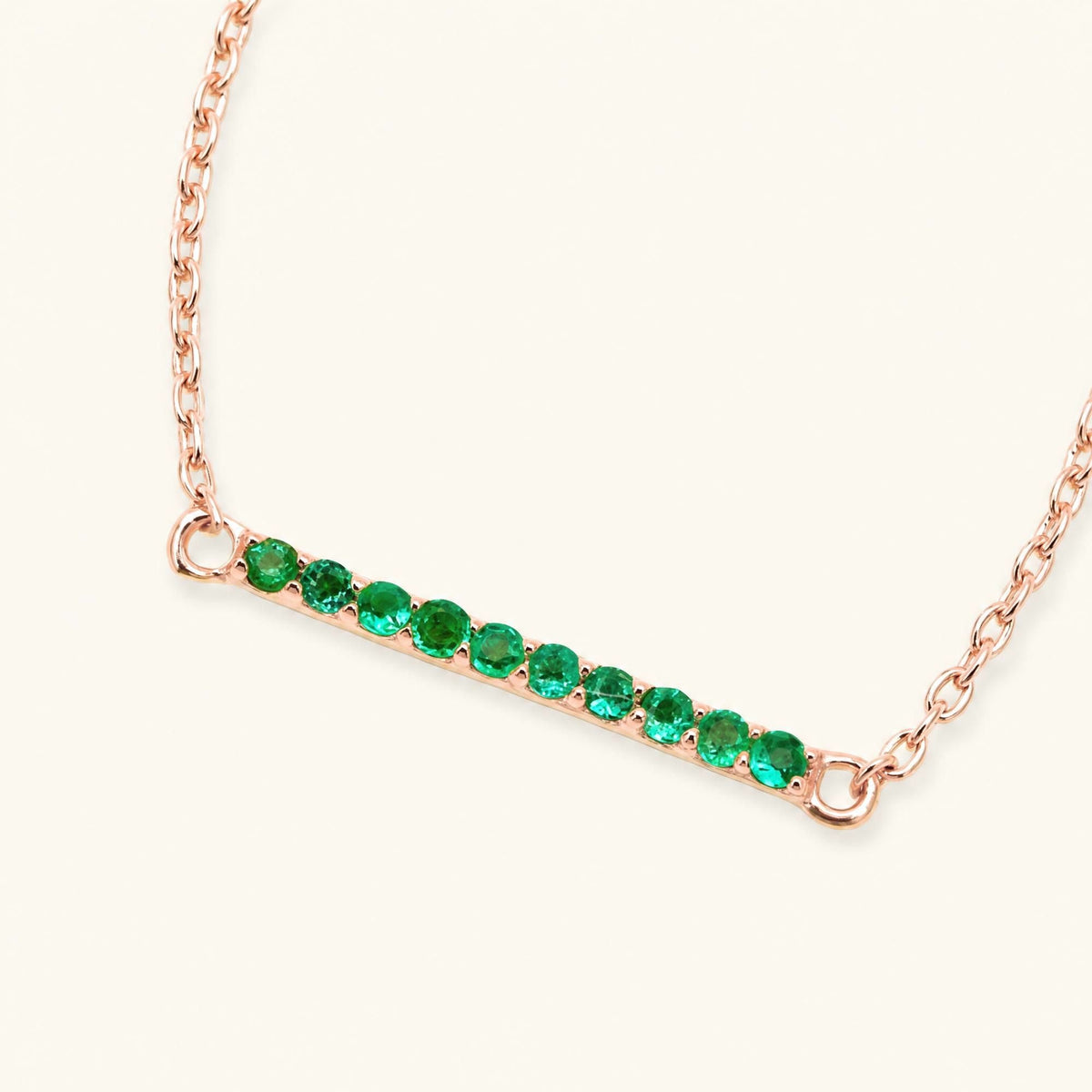 Ujala emerald bracelet in rose gold