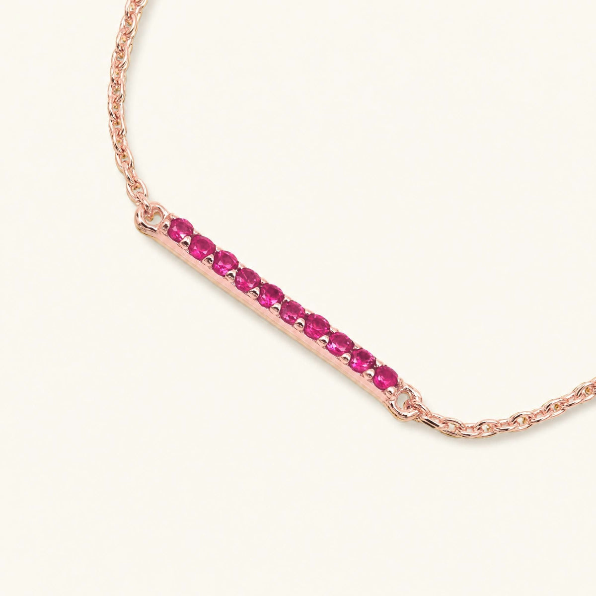 Ujala ruby bracelet in rose gold