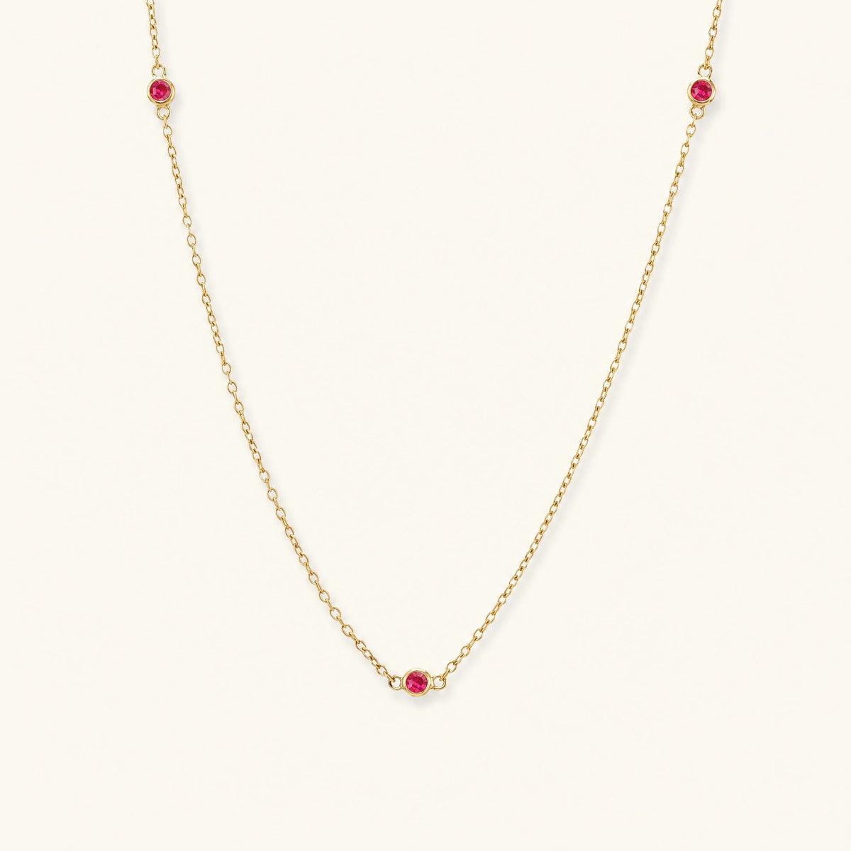 Asonya close-set ruby choker necklace