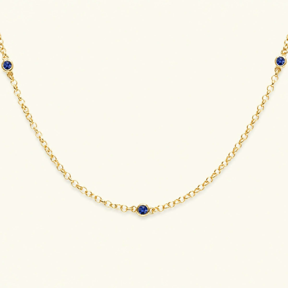 Asonya sapphire necklace in vermeil