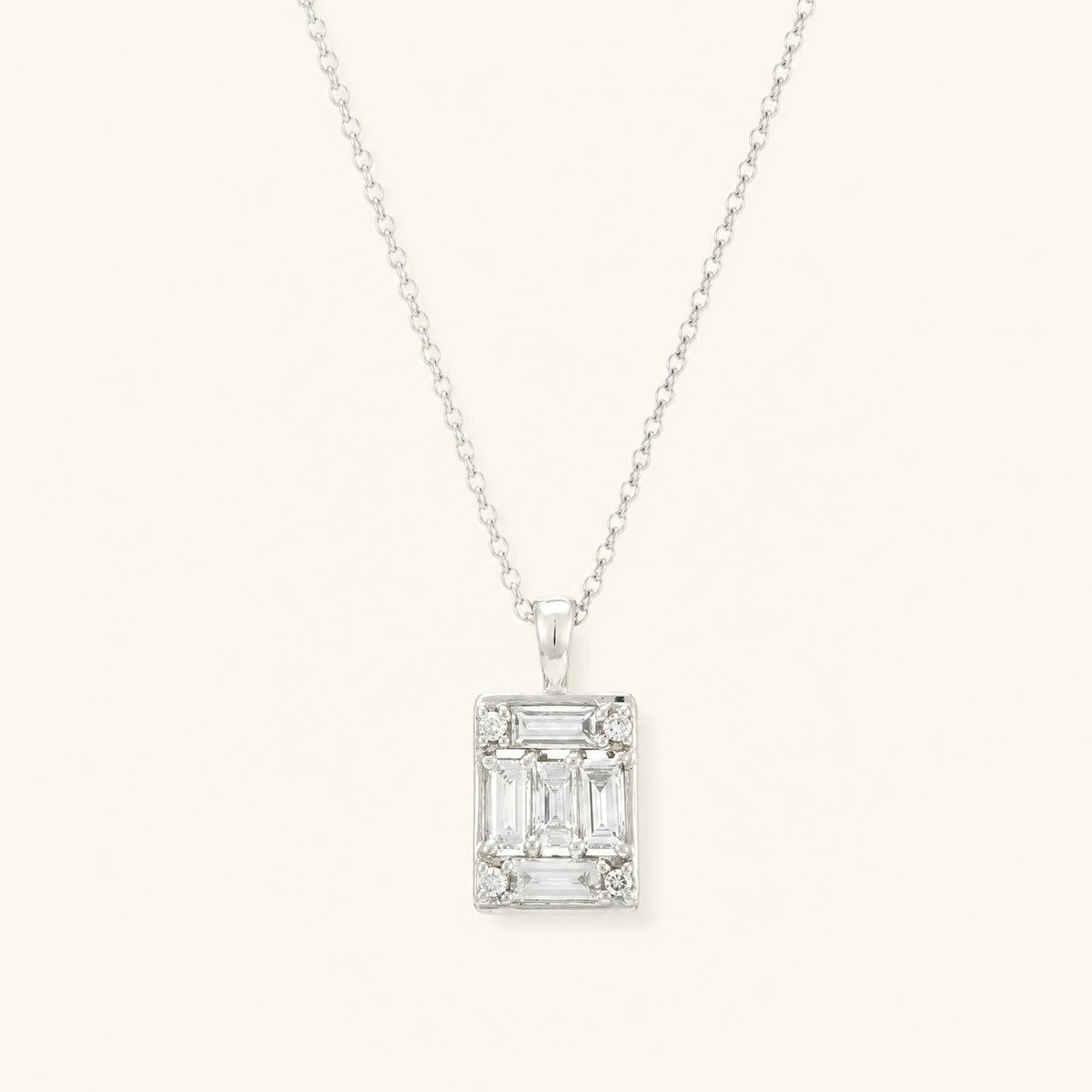 Atma geometric diamond necklace