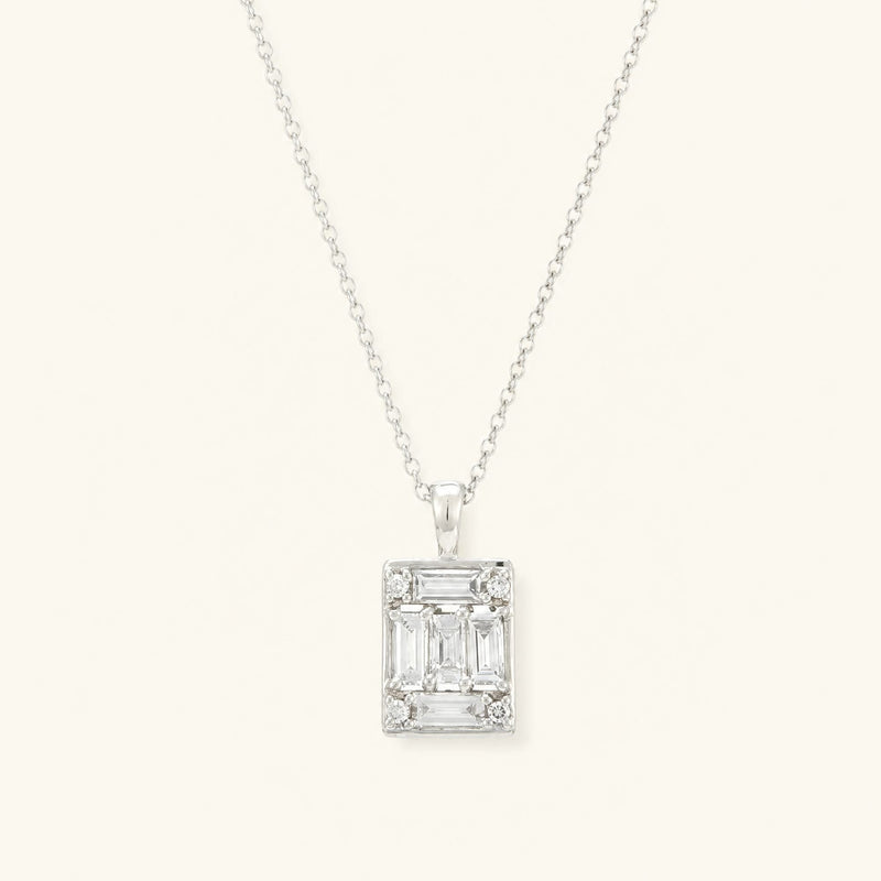 Atma geometric diamond necklace