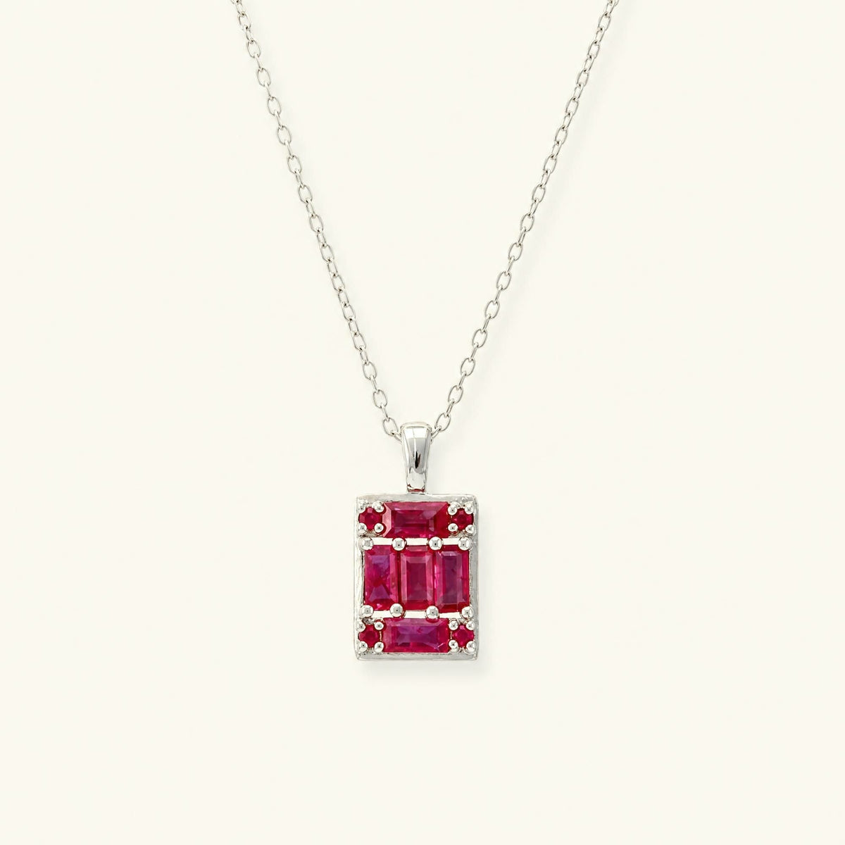 Atma ruby necklace white gold