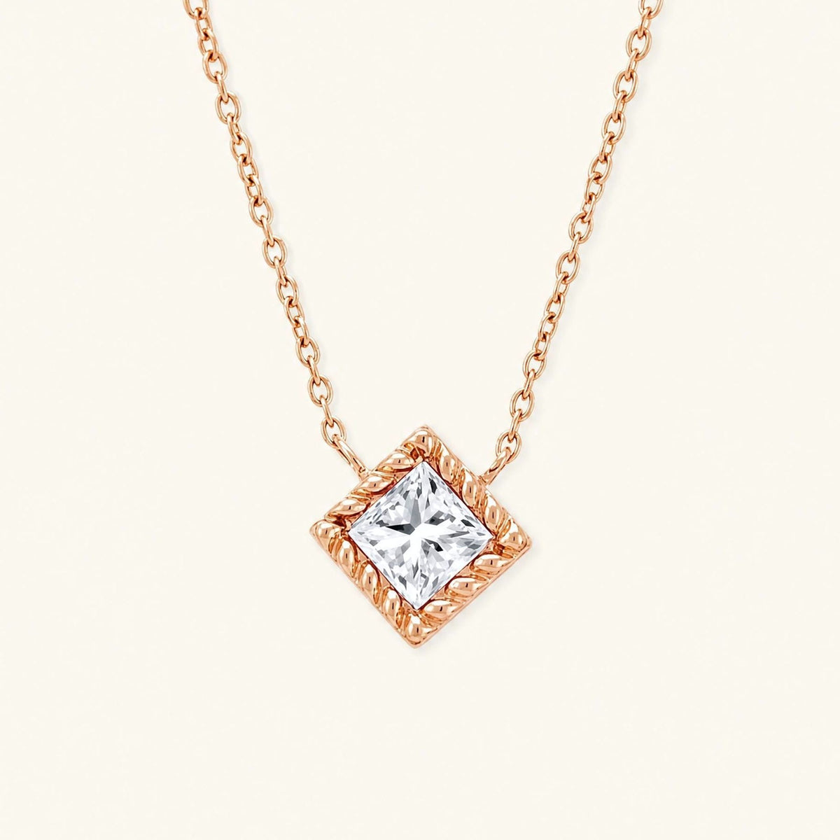 Indrani Diamond Necklace in rose gold