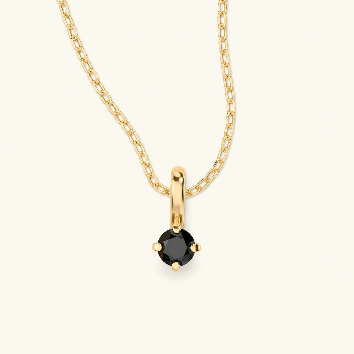 Saral minimalist black diamond necklace