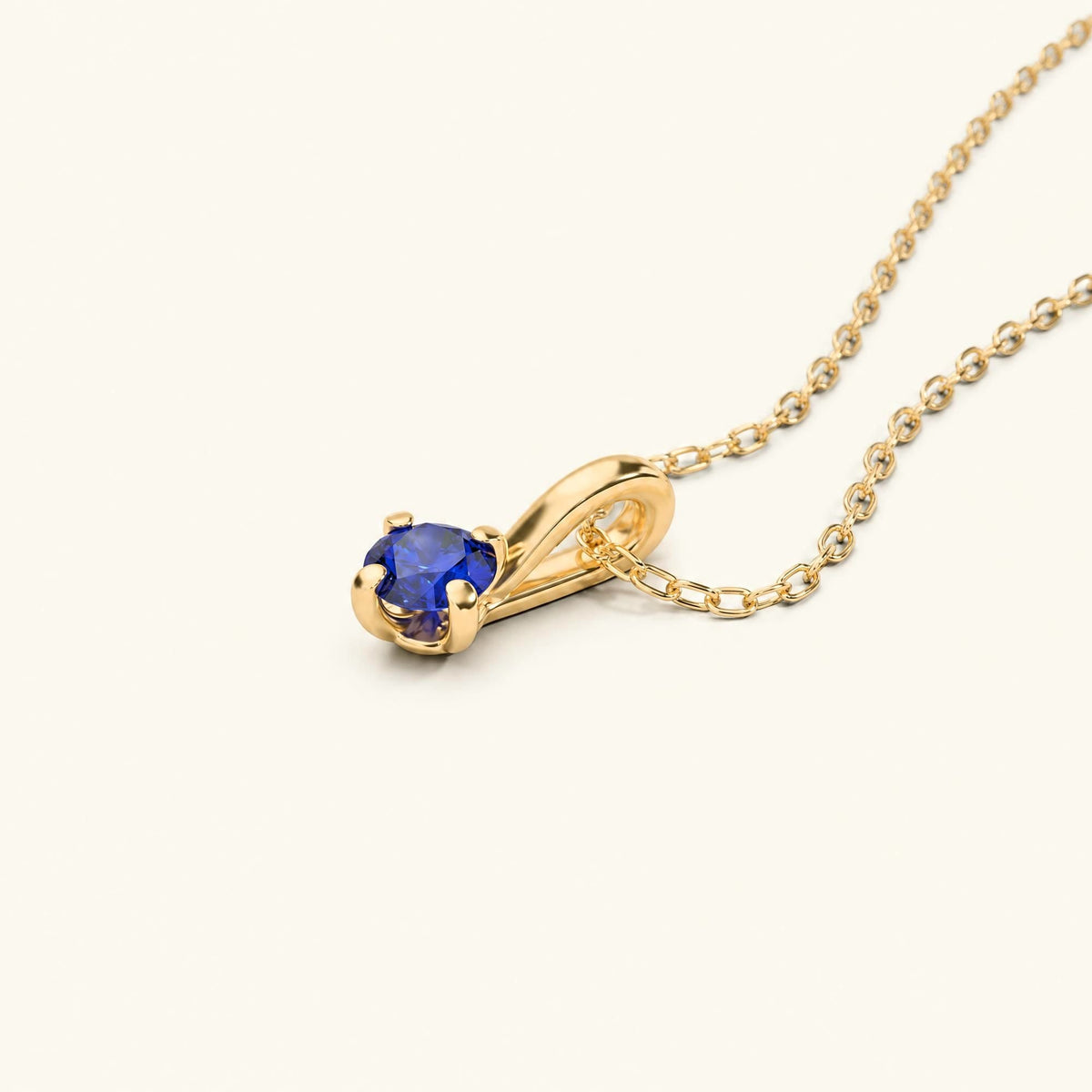 Saral Sapphire solitaire necklace
