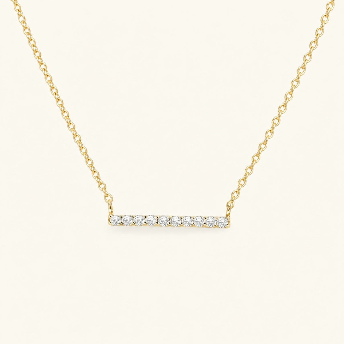 Ujala diamond necklace in yellow gold
