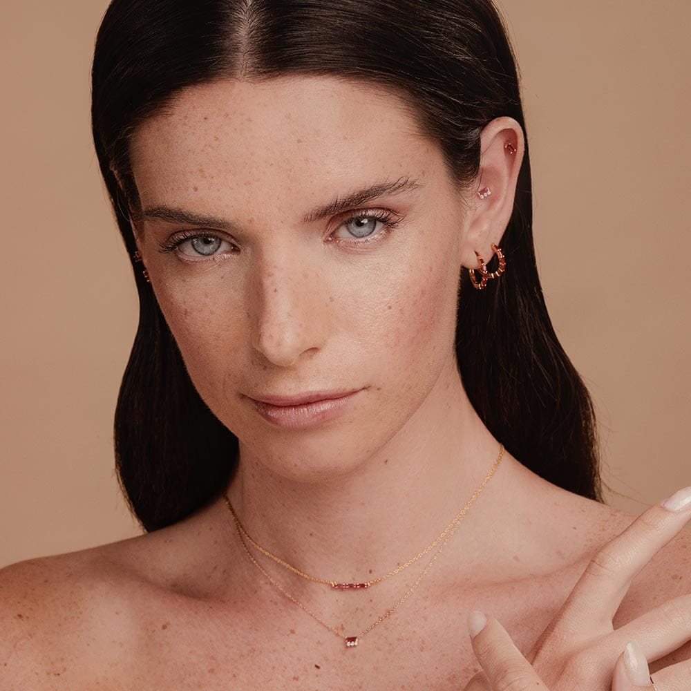 ruby and diamond jewelry set