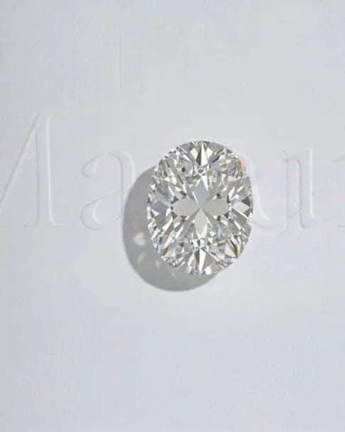 Loose oval-cut diamond, April birthstone, a symbol of purity in fine jewellery