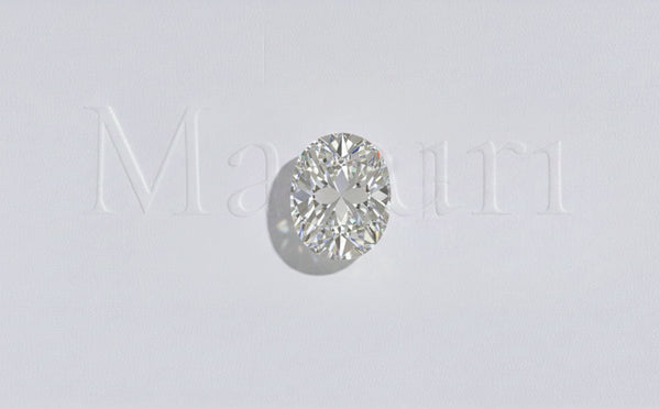Loose oval-cut diamond, April birthstone, a symbol of purity in fine jewellery