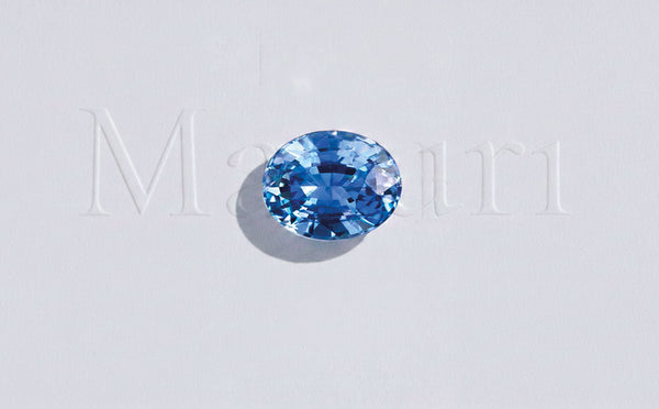 Oval-cut blue sapphire, the precious September birthstone in fine jewellery
